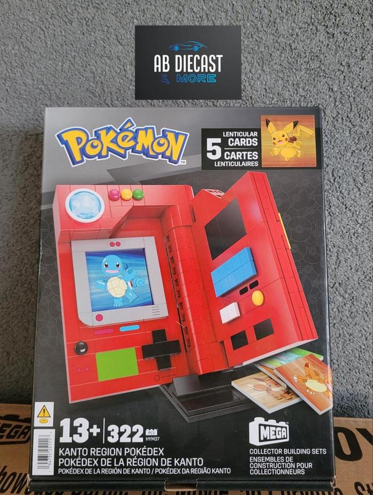 MEGA Blocks Pokemon Kanto Region Pokedex bouwset, Hobby en Vrije tijd, Modelbouw | Overige, Nieuw, Groter dan 1:32, Ophalen of Verzenden