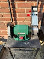 Parkside Bandschuurmachine met slijpschijf en schuurbanden, Ophalen, Zo goed als nieuw, 600 tot 1200 watt, Bandschuurmachine