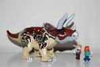 Jurassic Park - World dino dinosaurus Triceratops groot, Kinderen en Baby's, Speelgoed | Actiefiguren, Nieuw, Ophalen of Verzenden