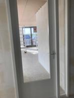 Opdekdeur wit 231,5x88 incl kozijn met zijpaneel glas, Doe-het-zelf en Verbouw, Deuren en Horren, Ophalen, 80 tot 100 cm, 215 cm of meer
