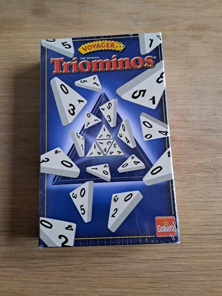 Triominos reiseditie – nieuw, Hobby en Vrije tijd, Gezelschapsspellen | Bordspellen, Nieuw, Ophalen of Verzenden