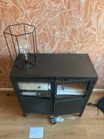 Zwarte Metalen Boekenkast, Huis en Inrichting, Ophalen, Gebruikt, 50 tot 100 cm, Minder dan 100 cm