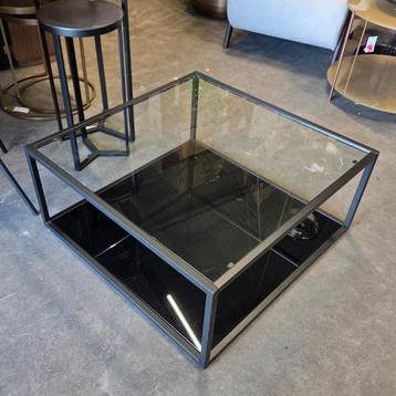 Salontafel Blackhill Glas met zwart frame van Kave Home  beschikbaar voor biedingen