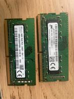 2x 8GB DDR4 Laptop Geheugen, Computers en Software, RAM geheugen, Gebruikt, DDR4, 8 GB, Ophalen of Verzenden