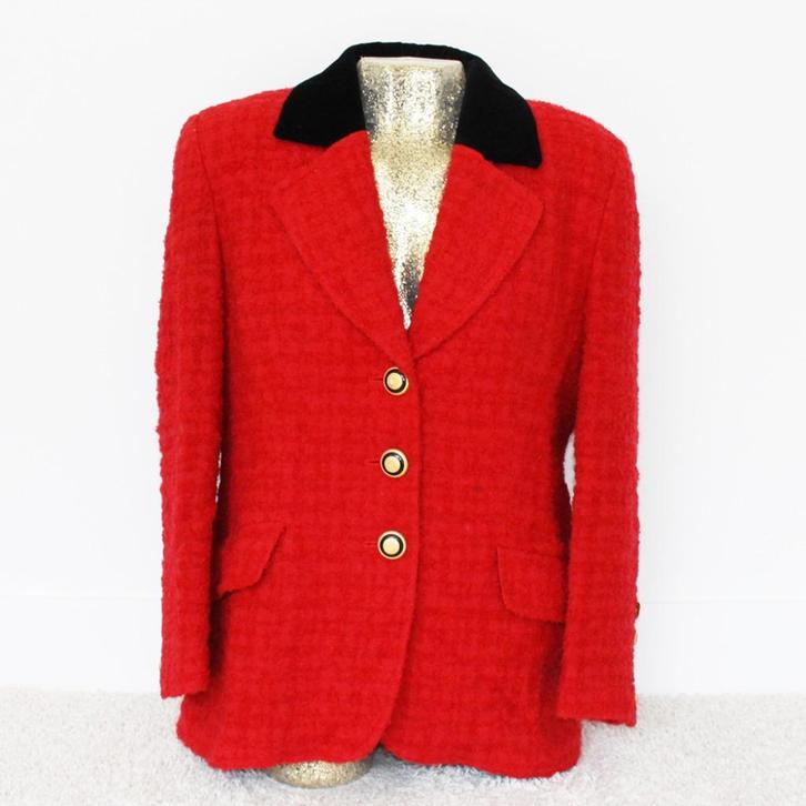 Mooie Jean Claire Jas (Maat 40) - 24 € 40,-, Kleding | Dames, Jassen | Winter, Zo goed als nieuw, Maat 38/40 (M), Rood, Ophalen of Verzenden