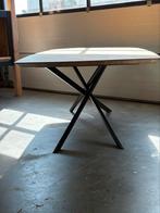 Aanbieding showroom tafel eiken behandeld compleet, Ophalen, Vijf personen of meer, Overige vormen, Industrieel