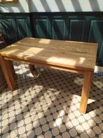 Eettafel eiken massief, Huis en Inrichting, Tafels | Eettafels, Ophalen, Strak, 50 tot 100 cm, Zo goed als nieuw