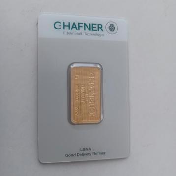 5 gram goudbaar C.Hafner  beschikbaar voor biedingen