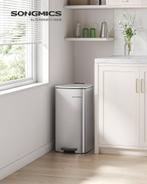 Nieuwe Songmics Afvalemmer - Stijlvol en Hygiënisch!, Ophalen, Met pedaal, Nieuw, 20 tot 30 liter