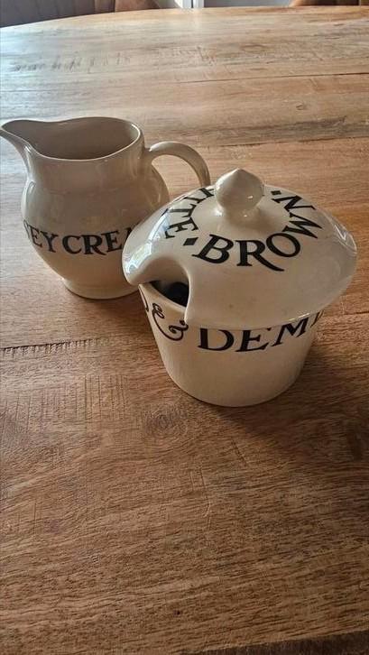 Emma Bridgewater Black Toast & Marmalade Melkkan Suikerpot, Huis en Inrichting, Overige Huis en Inrichting, Zo goed als nieuw