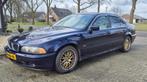 BMW 5-Serie 2.2 I 520 AUT 2001 Blauw, Auto's, BMW, Achterwielaandrijving, Beige, 170 pk, Sedan