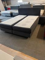 Complete boxspring 180x210, Bruin, 210 cm, Zo goed als nieuw, 180 cm