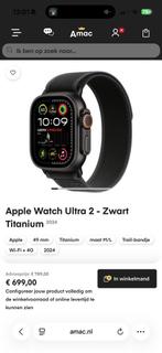 Iwatch ultra 2 Incl bon, Telecommunicatie, Mobiele telefoons | Apple iPhone, Ophalen of Verzenden, Zo goed als nieuw, Zwart