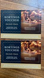 Kortingsbonnen voor sauna Bewelness, Sport en Fitness, Sauna, Ophalen of Verzenden, Nieuw