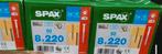 Spax RVS schroeven 8x220, Doe-het-zelf en Verbouw, Ophalen, Schroeven, Nieuw, Minder dan 50 mm