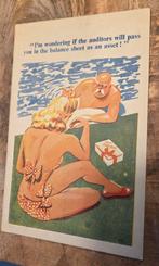 Oude man flirt met sexy blondje in bikini, Verzenden, Ongelopen, Overige thema's