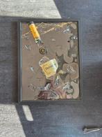 Hennesy broken bottle art lijst, Ophalen of Verzenden