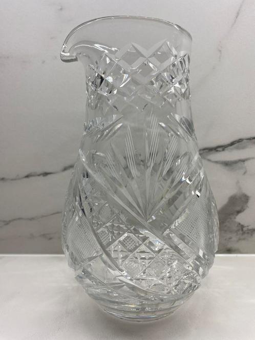 Bohemia Tsjechische 24k loodkristallen schenkkan jaren ‘80, Antiek en Kunst, Antiek | Glas en Kristal, Ophalen of Verzenden