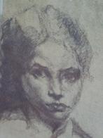 Portret van dame door Ignace Kennis prachtig ingelijst 61x53, Antiek en Kunst, Kunst | Schilderijen | Klassiek, Ophalen