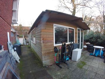 Houten chalet tuinhuis blokhut mantelzorgwoning 9x5 45m2 