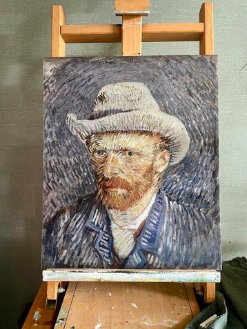 Foto Vincent van Gogh met grijze vilten hoed beschikbaar voor biedingen