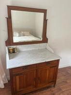 Kast commode kaptafel spiegel marmer marmeren blad, Antiek en Kunst, Ophalen