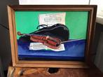 Stilleven met viool,schilderij met viool, Ophalen