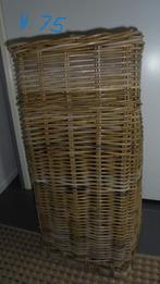 rieten plantenzuil 35x35H75 bak 31x31H16cm, Tuin en Terras, Bloempotten, Ophalen, Overige materialen, Gebruikt, Vierkant