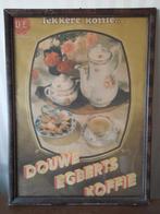 Vintage Douwe Egerts koffie reclame poster, Verzamelen, Merken en Reclamevoorwerpen, Ophalen, Gebruikt, Reclamebord