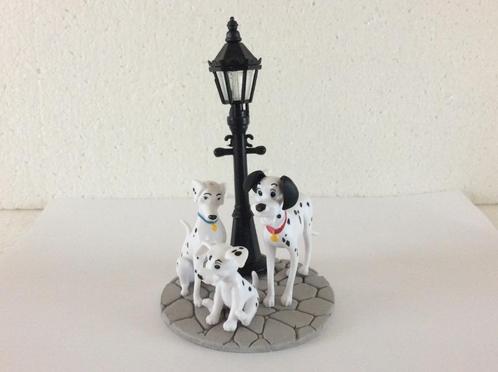 Disney 101 dalmatiers - beeldje - pongo perdita, Verzamelen, Disney, Zo goed als nieuw, Beeldje of Figuurtje, Overige figuren