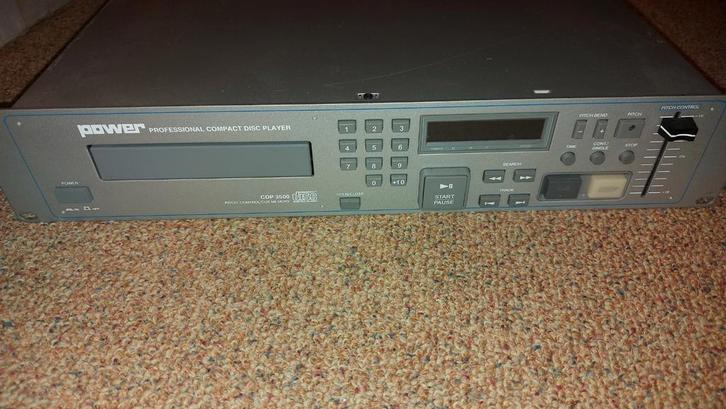 Vintage CD Speler - Power CDP 3500, Audio, Tv en Foto, Professionele Audio-, Tv- en Video-apparatuur, Gebruikt, Audio, Ophalen of Verzenden