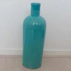 Turquoise blauw Vaas, Huis en Inrichting, Woonaccessoires | Vazen, Blauw, Aardewerk of Porselein, Ophalen of Verzenden, Zo goed als nieuw