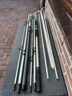 2 strand hengels met steun, Watersport en Boten, Hengelsport | Zeevissen, Ophalen, Gebruikt, Werphengel