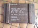 grote ruimkist deksel Kolonel HMGJ Lentz -Ned Indie-Knil, Ophalen of Verzenden, Landmacht, Nederland, Kist of Geocache