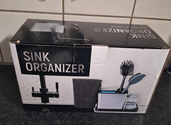 Splinter nieuwe wasbak organizer, voor afwasborstel ect.
Ide, Huis en Inrichting, Keuken | Keukenbenodigdheden, Nieuw, Ophalen of Verzenden