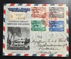 Kinderpostzegels Suriname 1954 eerste dag uitgifte, Postzegels en Munten, Postzegels | Suriname, Ophalen of Verzenden, Gestempeld