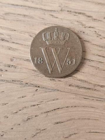 halve cent willem 3 1851