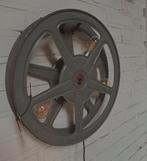 Vintage Philips Filmspoel Wandlamp met LED, Ophalen of Verzenden, Gebruikt, Metaal, Vintage, Industrieel