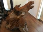Houten paard, Tuin en Terras, Ophalen of Verzenden, Nieuw, Hout, Dierenbeeld
