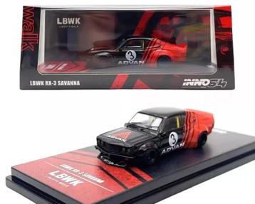 Mazda RX3 Savanna Advan Livery van Inno64 1/64 LBWK beschikbaar voor biedingen