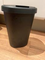 Zwart prullenbakje, Huis en Inrichting, Kunststof, Ophalen of Verzenden, Zo goed als nieuw, Minder dan 10 liter