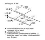Bosch inbouw keramische kookplaat Bj 2021 E-nr PKF645B17E/04, Witgoed en Apparatuur, Kookplaten, Verzenden, ., Keramisch, 4 kookzones