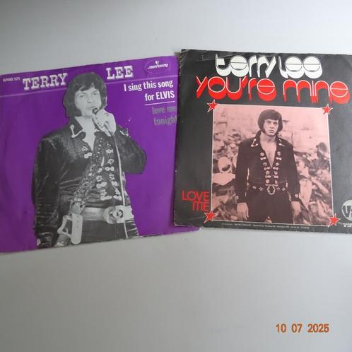 2 singles van Terry Lee, Cd's en Dvd's, Vinyl Singles, Gebruikt, Single, Pop, 7 inch, Verzenden