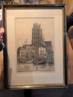 Ets Oude Haven met de Grote Kerk, Dordrecht, Ophalen of Verzenden