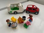 Duplo auto + caravan en accesoires, Kinderen en Baby's, Ophalen, Zo goed als nieuw, Duplo
