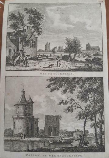 20-21 / Wijk bij Duurstede (2 afb) Kopergravure ca 1790 beschikbaar voor biedingen