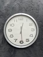 Signall Wandklok dia 60 cm zilver, Ophalen, Gebruikt, Analoog, Wandklok