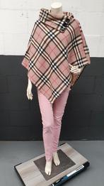 Geblokte mantel, cape of poncho. Quilted cape, Kleding | Dames, Tweedehands verkoop, Tweedehands verkoop, Zwart, Ophalen of Verzenden