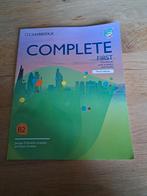 Cambridge Complete First Workbook, Boeken, Ophalen of Verzenden, Zo goed als nieuw, Niet van toepassing, Jacopo D'Andria Ursoleo and Kate Gritton