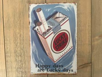 Reclamebord Lucky Strike 20x30 beschikbaar voor biedingen